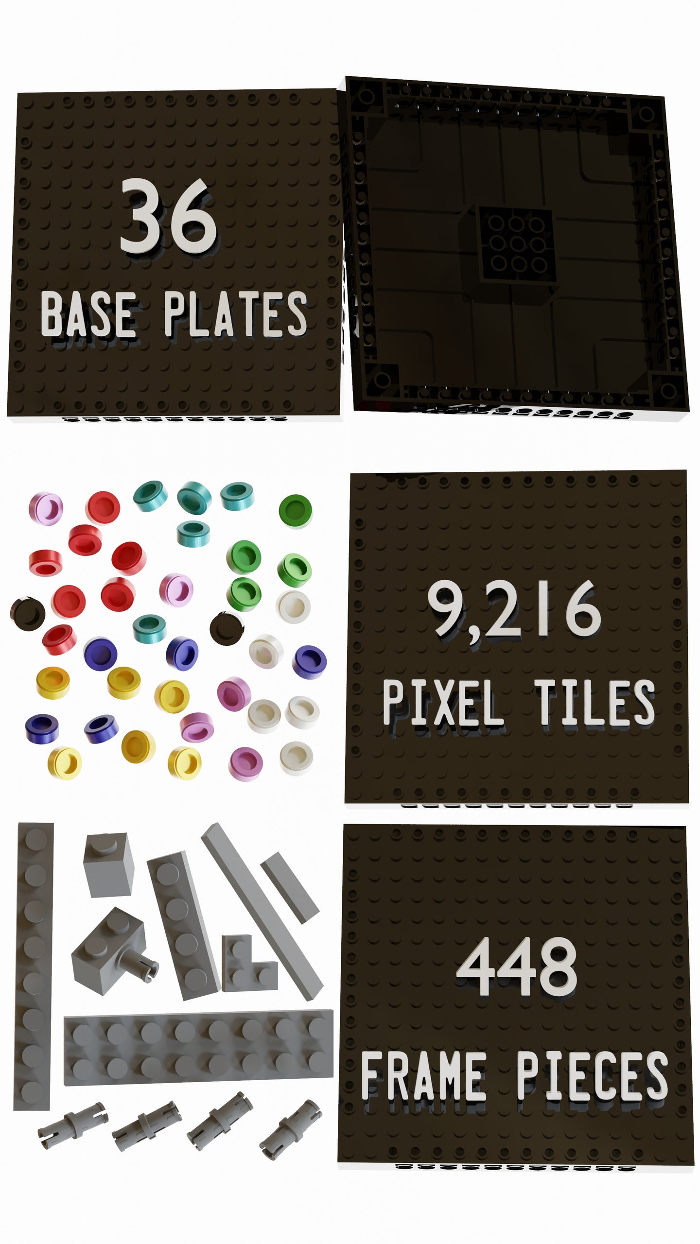 The Mad Hattress LEGO® Style mosaic creative DIY building set